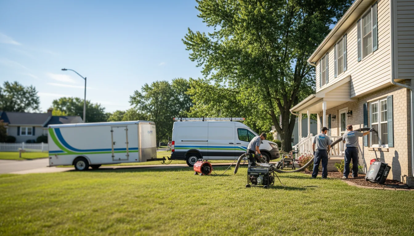 Flooded Basement Restoration And Cleanup With Repair in Spencerville, OH near me